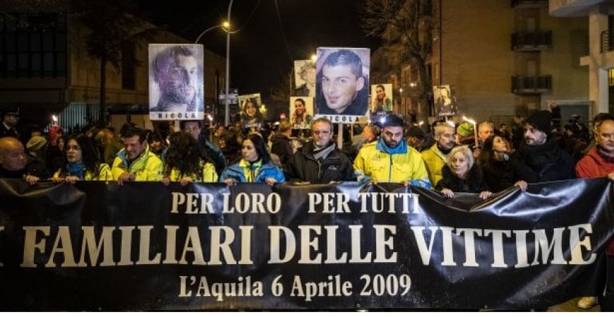  Il 23 ottobre a L'Aquila per manifestare contro la sentenza